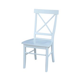 International Concepts X-Back Dining Chair 2 pc Set
