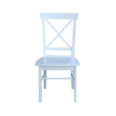 International Concepts X-Back Dining Chair 2-piece Set