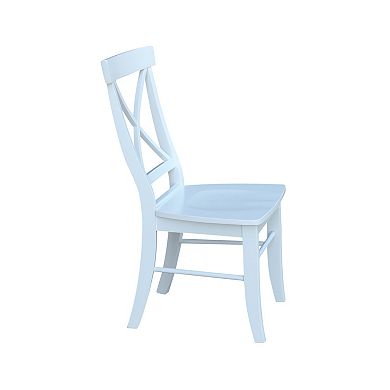 International Concepts X-Back Dining Chair 2-piece Set