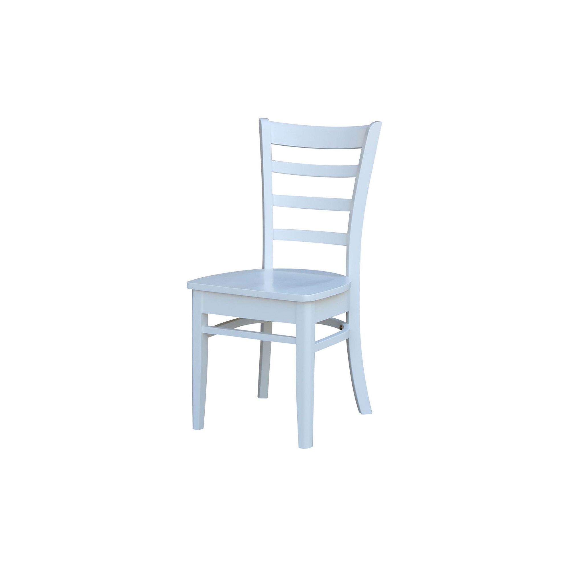 International Concepts Emily Ladder-Back Dining Chair 2-piece Set, White