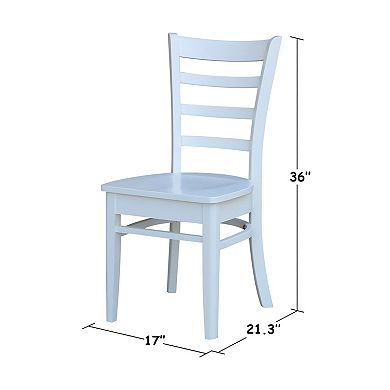 International Concepts Emily Dining Chair 2-piece Set