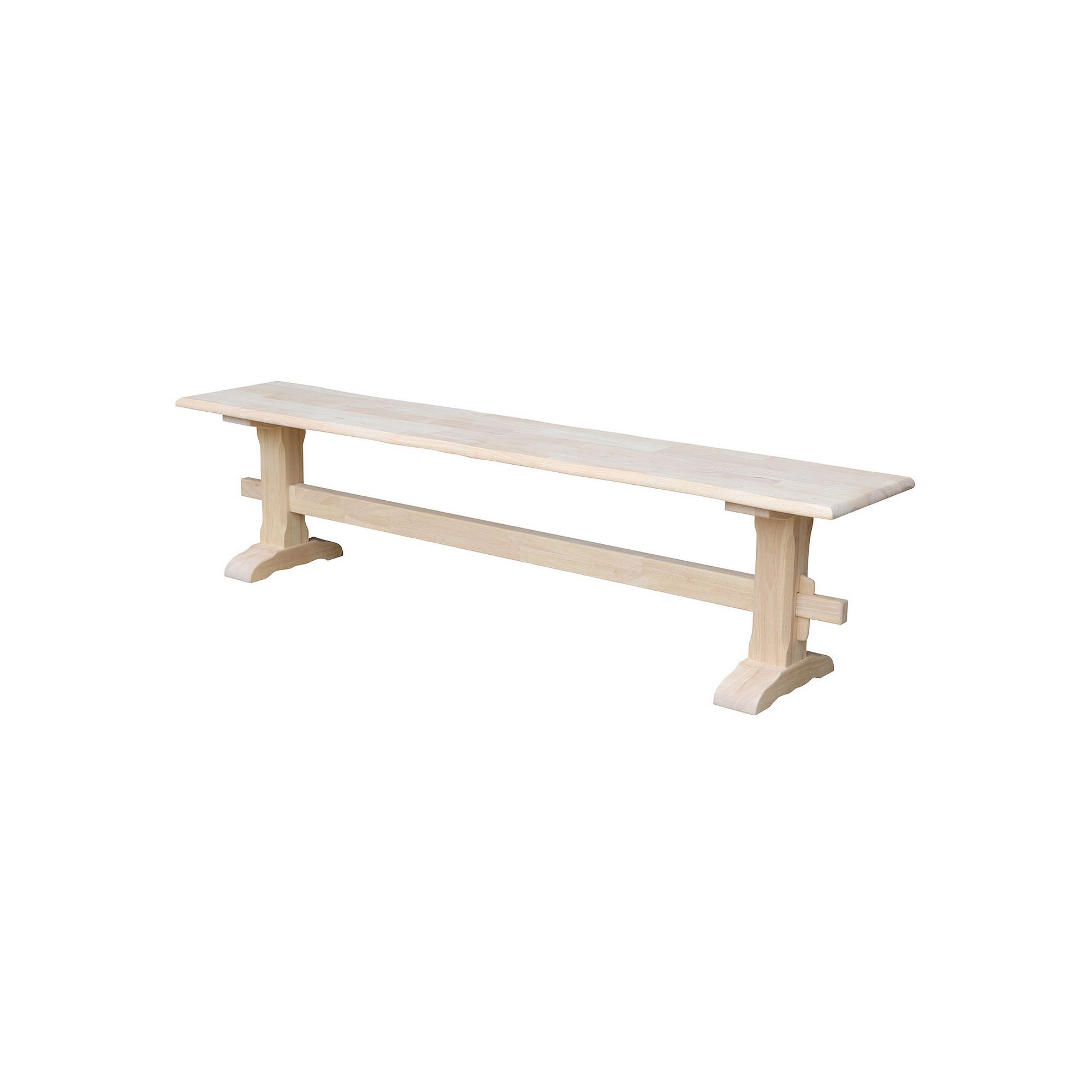 International Concepts Trestle Bench, Brown