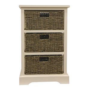 Decor Therapy Storage Chest & Woven Basket 4-piece Set