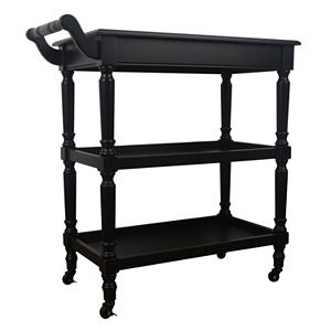 Decor Therapy Traditional Rolling Bar Cart