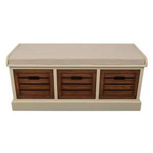 Decor Therapy Melody 3-Drawer Storage Bench