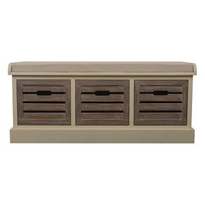 Decor Therapy Melody 3-Drawer Storage Bench
