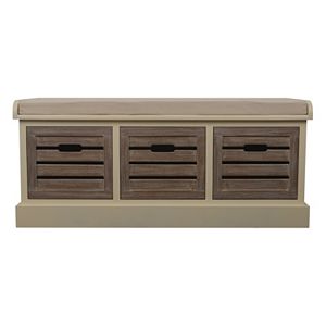 Decor Therapy Melody 3-Drawer Storage Bench