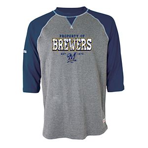 Men's Stitches Milwaukee Brewers Raglan Tee