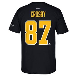 Men's Reebok Pittsburgh Penguins Sidney Crosby 2017 Stanley Cup Playoffs Player Tee