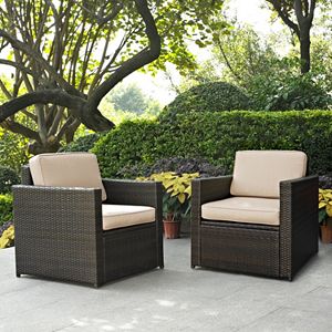 Crosley Furniture Palm Harbor Patio Arm Chair 2-piece Set