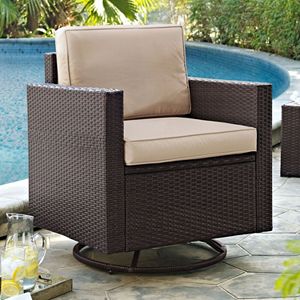 Crosley Furniture Palm Harbor Patio Swivel Rocking Chair