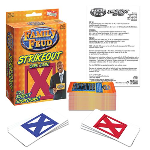 Family Feud Strike Out Card Game by Endless Games