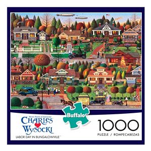 Buffalo Games 1000-pc. Charles Wysocki Labor Day in Bungalowville Jigsaw Puzzle