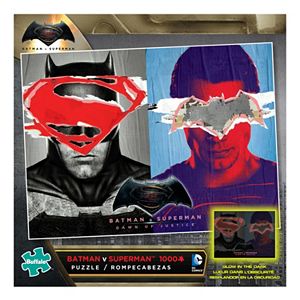 Batman v Superman: Dawn of Justice 1000-pc. Glow-in-the-Dark Jigsaw Puzzle by Buffalo Games