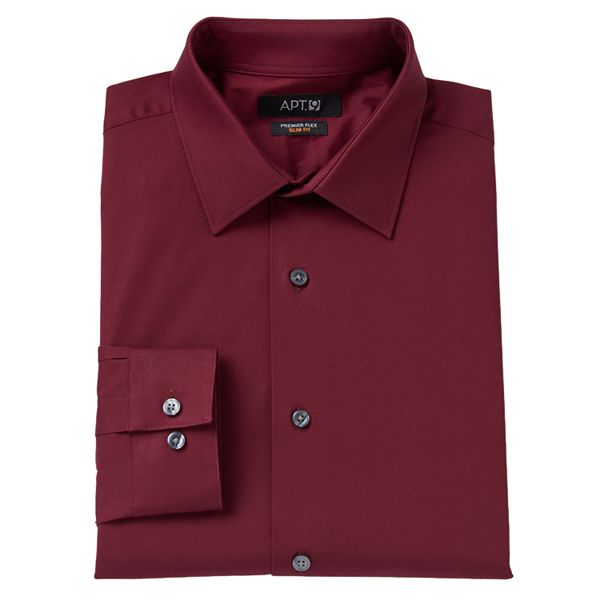Big & Tall Apt. 9® Premier Flex SlimFit SpreadCollar Dress Shirt
