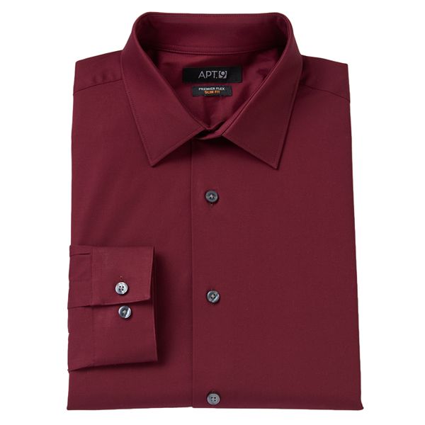 Big & Tall Apt. 9® Premier Flex Slim-Fit Spread-Collar Dress Shirt