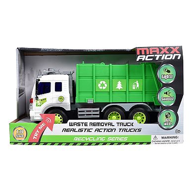 Maxx Action Realistic Action Trucks Waste Removal Truck