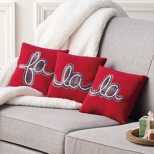 Christmas Throw Pillows 3 Piece Set 6 99 Free Shipping