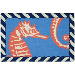 Couristan Covington Accents Horsing Around Indoor Outdoor Rug - 2' x 3'