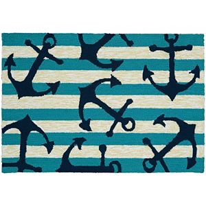 Couristan Covington Accents Anchors Away Indoor Outdoor Rug - 2' x 3'