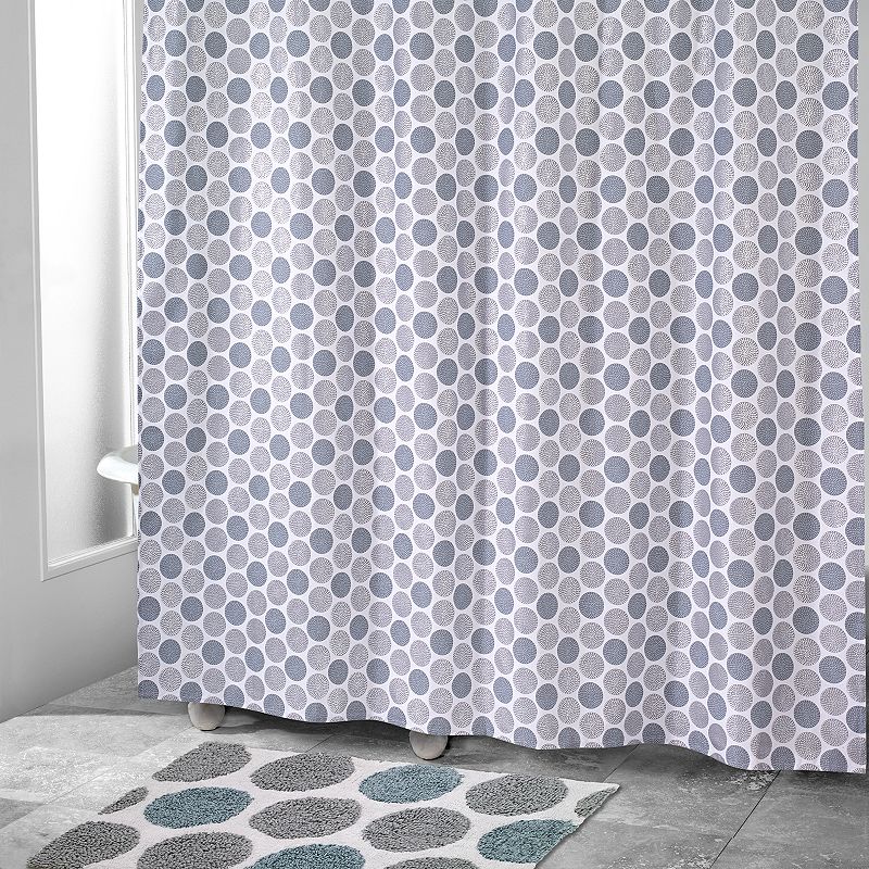 UPC 021864359929 product image for Avanti Dotted Circle Shower Curtain, Size: 72X72, White | upcitemdb.com