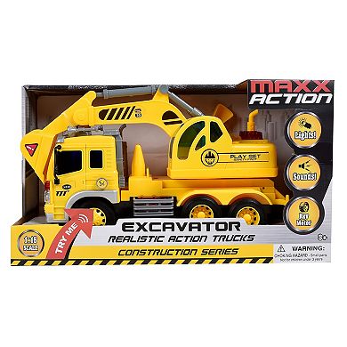 Maxx Action Realistic Action Trucks Excavator 