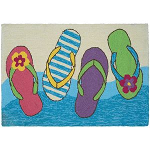 Couristan Covington Accents Flip Flopped Indoor Outdoor Rug - 2' x 3'