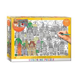 Eurographics Inc. 300-pc. Town House Color-Me Puzzle