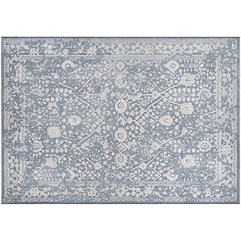 Couristan Marina Lillian Area Rug, Blue Oyster, 2X8 Ft