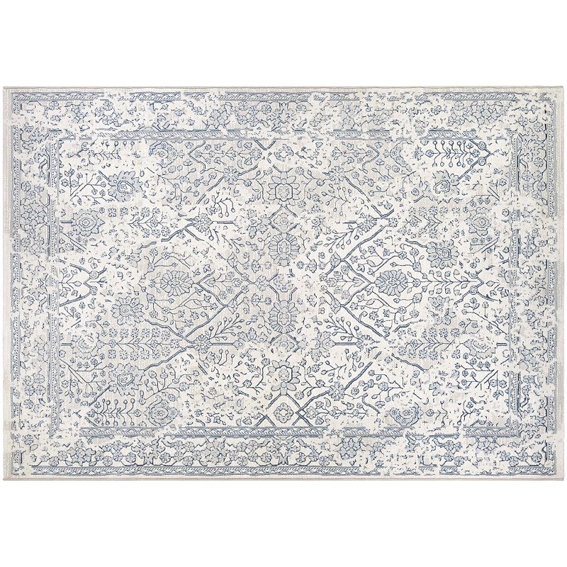 Couristan Marina Lillian Area Rug, Blue, 4X5.5 Ft