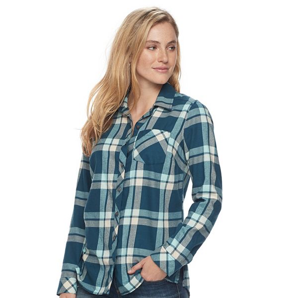 Sonoma Womens Shirts
 Women s Sonoma Goods For Life Essential Plaid Flannel Shirt