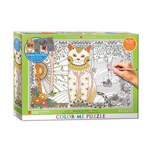 Eurographics Inc. 500-pc. Magical Cat Color-Me Puzzle