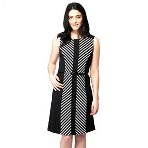 Women's ILE New York Colorblock Striped Sheath Dress