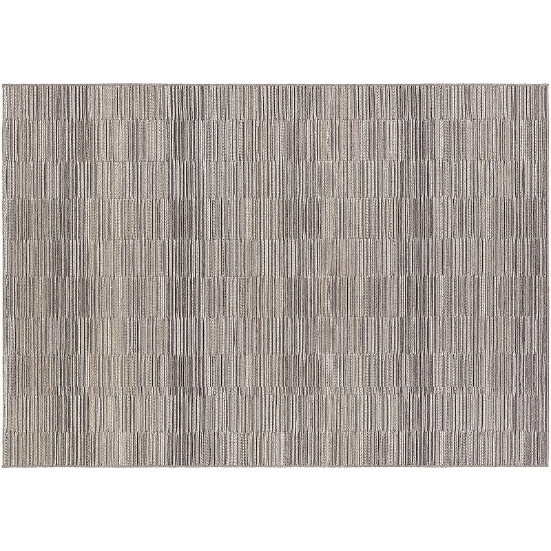 Couristan Cape Fayston Striped Indoor Outdoor Rug, Multicolor, 5X7.5 Ft