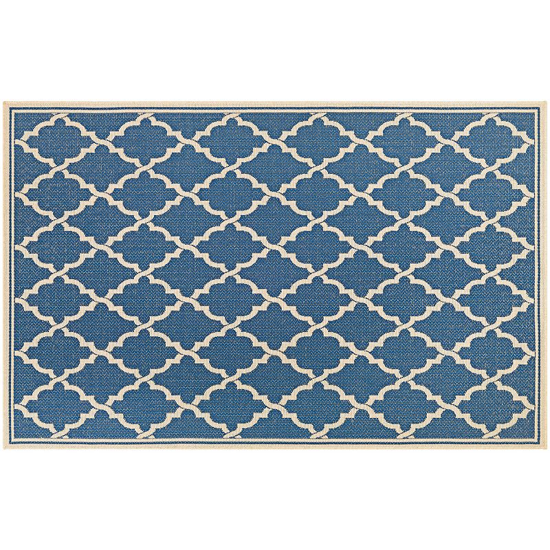 Couristan Monaco Ocean Port Trellis Indoor Outdoor Rug, Multicolor, 8.5X13 Ft