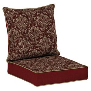 Bombay® Outdoors Royal Zanzibar Medallion Snap Dry Reversible Deep Seat Chair Cushion Set