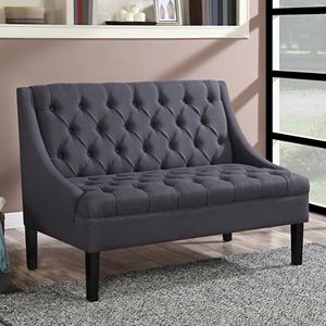 Pulaski Swoop Arm Settee Loveseat