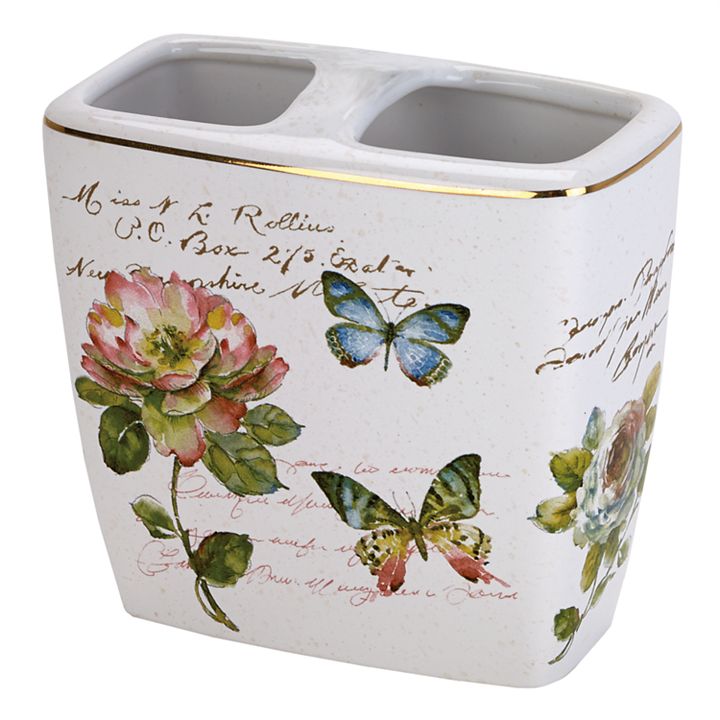 Avanti Butterfly Bath Accessories Collection