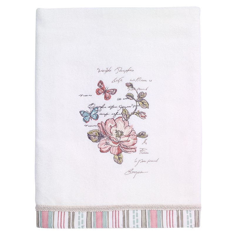 UPC 021864362448 product image for Avanti Butterfly Garden Bath Towel, White | upcitemdb.com