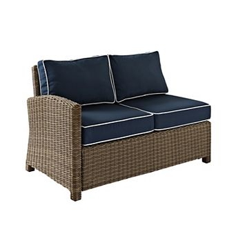 Crosley Bradenton Outdoor Wicker Sectional Left Corner Loveseat