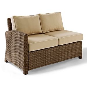 Crosley Outdoor Bradenton Outdoor Wicker Sectional Left Corner Loveseat