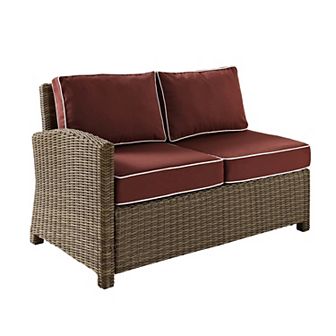 Crosley Bradenton Outdoor Wicker Sectional Left Corner Loveseat