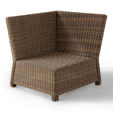 Crosley Bradenton Outdoor Wicker Sectional Corner Chair