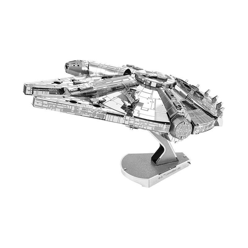 Fascinations Large Star Wars Millennium Falcon ICONX 3D Metal Model Kit, Mu
