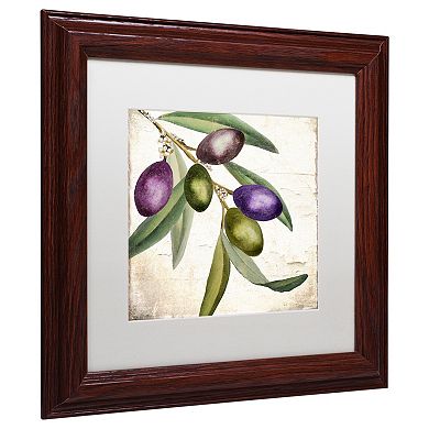 Trademark Fine Art Olive Branch I Traditional Framed Wall Art