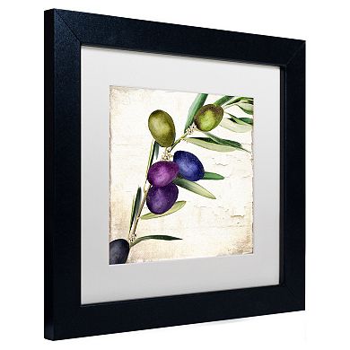 Trademark Fine Art Olive Branch III Black Framed Wall Art