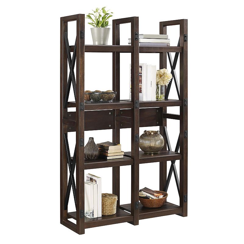Altra Wildwood Double Bookcase, Brown