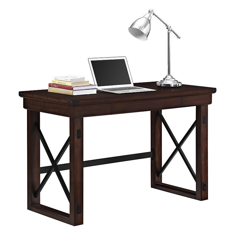Altra Wildwood 1-Drawer Desk, Brown