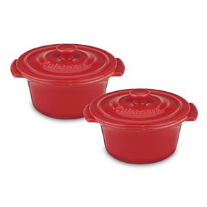 Cuisinart Chef's Classic Ceramic Bakeware 2-pc.  Mini Round Cocotte Set