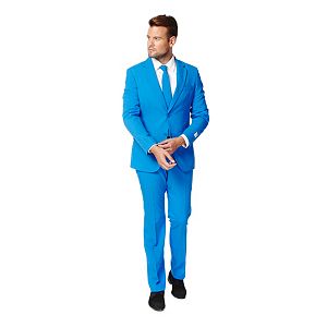 Men's OppoSuits Slim-Fit Blue Novelty Suit & Tie Set